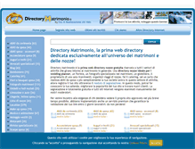 Tablet Screenshot of directorymatrimonio.it